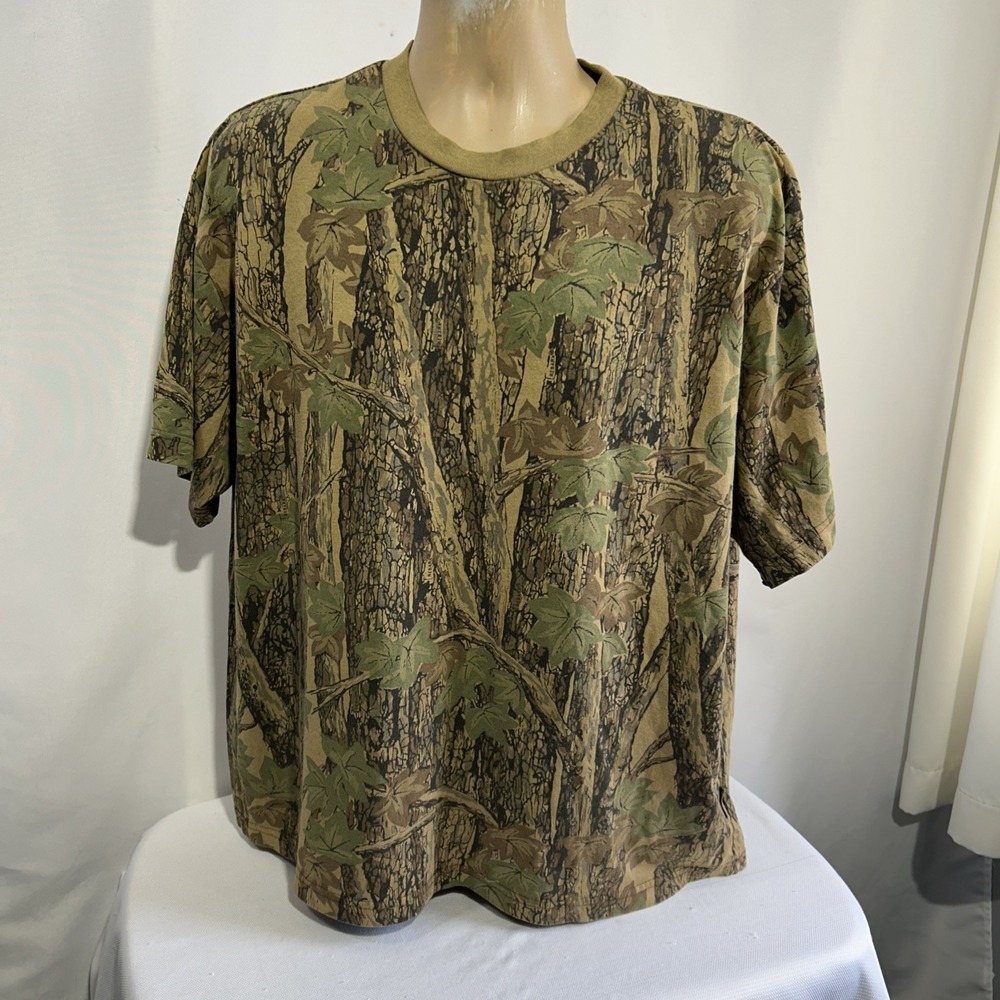 Vintage Camo Rebark Trebark Long Sleeve T Shirt Tee Mens XL XXL? See Measurement
